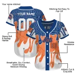 customized new york mets pattern drip blue white jersey best selling
