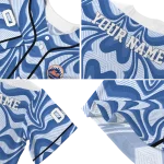 customized new york mets psychedelic curves blue jersey best selling