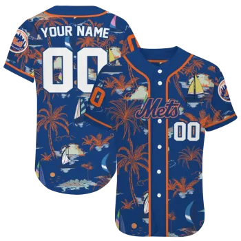 customized new york mets sailboat island blue jersey best selling
