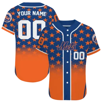 customized new york mets star burst orange jersey best selling