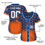 customized new york mets star burst orange jersey best selling