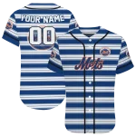 customized new york mets stripe layers blue white jersey best selling