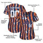 customized new york mets stripe paint blue jersey best selling