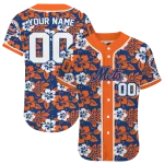 customized new york mets tropical hibiscus orange jersey best selling