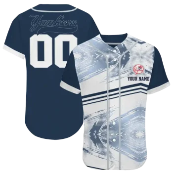 customized new york yankees arrow fade navy white jersey best selling