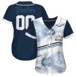 customized new york yankees arrow fade navy white jersey best selling