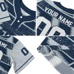 customized new york yankees edgy stripes navy jersey best selling