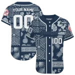 customized new york yankees pineapple palm geo navy jersey best selling