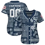 customized new york yankees pineapple palm geo navy jersey best selling