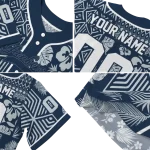 customized new york yankees pineapple palm geo navy jersey best selling