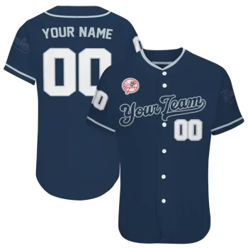 customized new york yankees plain classic navy jersey best selling