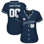 customized new york yankees plain classic navy jersey best selling