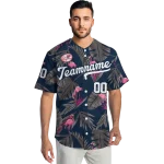 customized new york yankees tropical flamingo navy jersey best selling