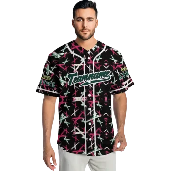 customized oakland athletics abstract x black jersey fashion forward
