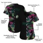 customized oakland athletics palm leaf black jersey best selling