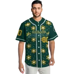 customized oakland athletics snowflake festive green jersey best selling