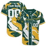 customized oakland athletics splash swirl green jersey best selling