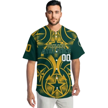 customized oakland athletics star circle green jersey fashion forward