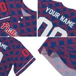 customized philadelphia phillies chevron interlock blue jersey best selling