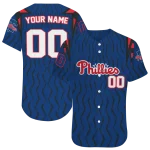 customized philadelphia phillies chevron rhythm blue jersey best selling