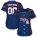 customized philadelphia phillies chevron rhythm blue jersey best selling