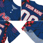 customized philadelphia phillies chevron rhythm blue jersey best selling