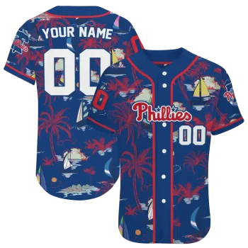 customized philadelphia phillies sailboat island blue jersey best selling