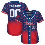 customized philadelphia phillies star burst red jersey best selling