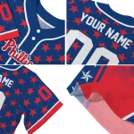customized philadelphia phillies star burst red jersey best selling