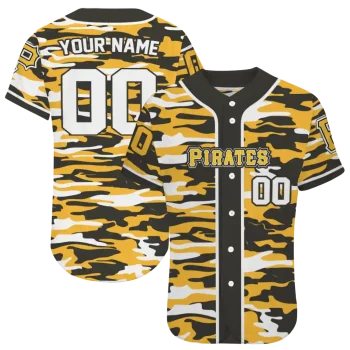 customized pittsburgh pirates camo splash black jersey best selling