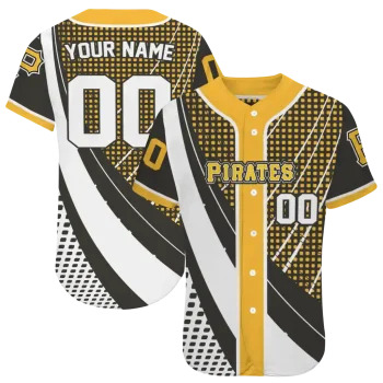 customized pittsburgh pirates curved stripes black white jersey best selling
