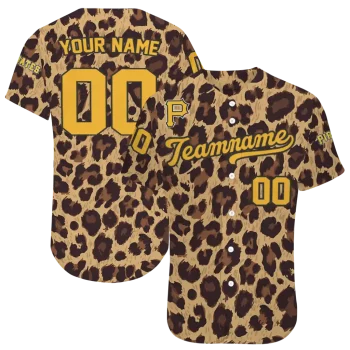 customized pittsburgh pirates leopard spot jersey best selling