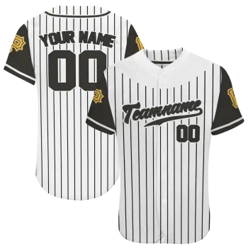 customized pittsburgh pirates pinstripe black white jersey best selling