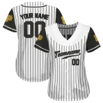 customized pittsburgh pirates pinstripe black white jersey best selling