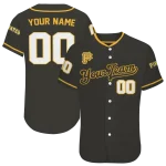 customized pittsburgh pirates plain classic black jersey best selling