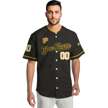 customized pittsburgh pirates plain classic black jersey fashion forward