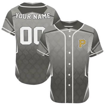 customized pittsburgh pirates wavy flow black jersey best selling
