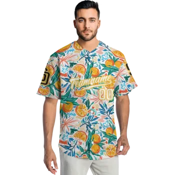 customized san diego padres orange branches jersey fashion forward