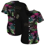 customized san diego padres palm leaf black jersey best selling