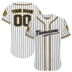 customized san diego padres pinstripe lines white jersey best selling