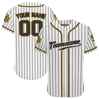 customized san diego padres pinstripe lines white jersey best selling