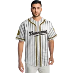 customized san diego padres pinstripe lines white jersey best selling
