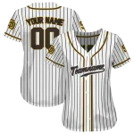 customized san diego padres pinstripe lines white jersey best selling