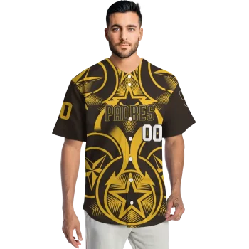 customized san diego padres star circle brown jersey fashion forward