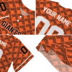 customized san francisco giants chevron interlock orange jersey best selling