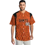 customized san francisco giants chevron rhythm orange jersey best selling