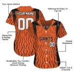customized san francisco giants chevron rhythm orange jersey best selling