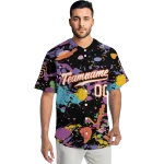 customized san francisco giants paint splatter black jersey best selling