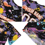 customized san francisco giants paint splatter black jersey best selling