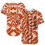 customized san francisco giants psychedelic curves orange jersey best selling